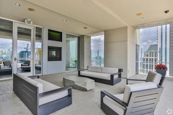 Rooftop lounge